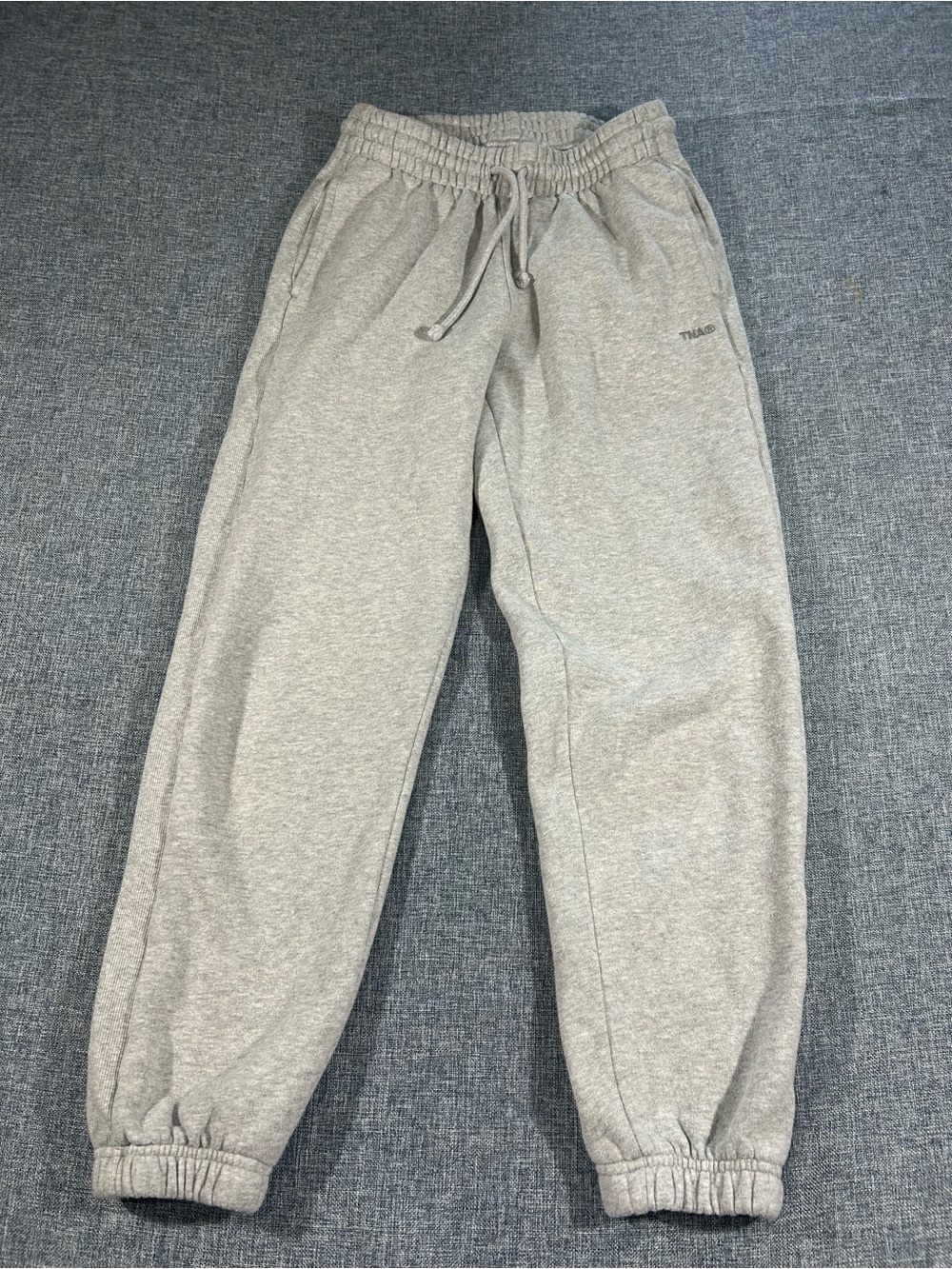 Women’s Boyfriend Gray Sweat Joggers with Elastic Waist and Ankles